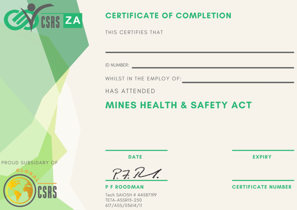 ohs-part-p-mines-health-safety-act-training-course-complete