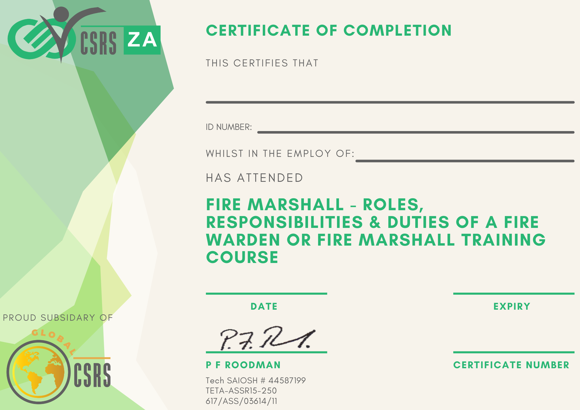 fire-fighting-part-b-fire-marshall-roles-responsibilities-duties